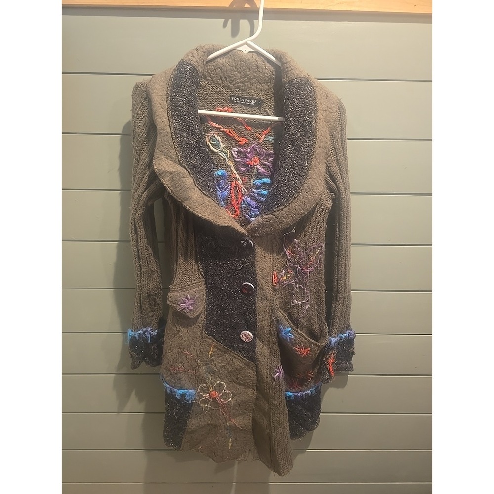 Forla Paris cardigan Size L BEAUTIFUL Wool